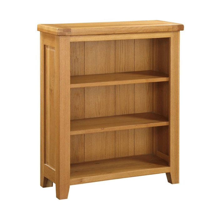 Eden Solid Oak Small Bookcase - Oak Finish