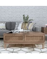 Bordeaux 2 Drawers Coffee Table - Oak