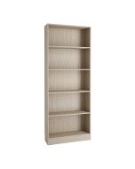 Basic Tall Wide Bookcase (4 Shelves) in Oak - Oak
