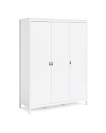 Barcelona Wardrobe with 3 Doors in White