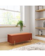 Mystica Ottoman Storage Bench Russet