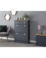 Kendal Deluxe Shoe Cabinet Slate Blue