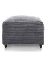 JASMINE Jumbo Cord Footstool - Grey