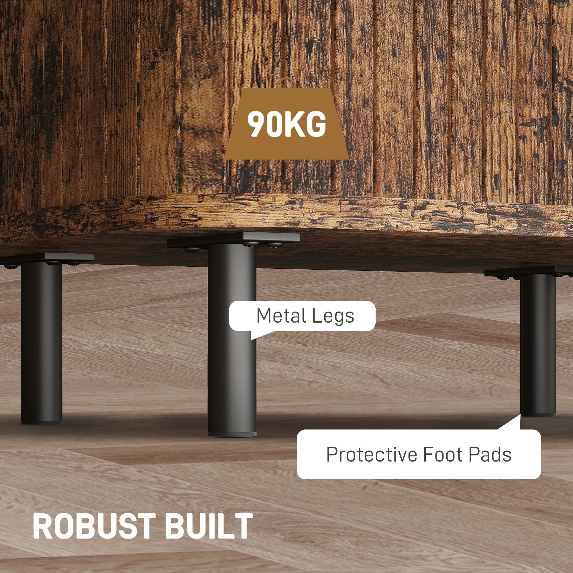 HERON Bedside Table Nordic Side Table Roller Shutter Sliding Doors ...