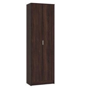 CLARKE 2 Door Wardrobe Dark Brown - 60.2cm