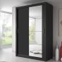 Artimas IV Sliding Door Wardrobe 150cm - Black Matt