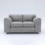 LORVANI Fabric 2 Seater Fullback Sofa - Light Grey