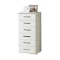 White Chest of Drawers - BUCKINGHAM Tallboy Medium Chest 6 Drawers