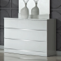 White Chest of Drawers - ARCATA Large Chest  3 Drawers