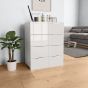 White Chest of Drawers - LOUISVILLE Small Chest 8 Drawers
