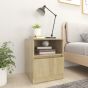 Bed Cabinet Sonoma Oak 40x40x50cm Engineered Wood