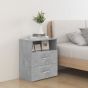 Bed Cabinet Concrete Grey 50x32x60cm