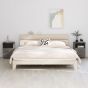 Bedside Cabinets HAMAR 2 pcs Light Grey 40x35x62cm Solid Wood