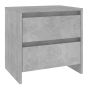 Bedside Cabinet Concrete Grey 45x34.5x44.5cm Engineered Wood