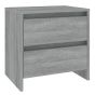 Bedside Cabinet Grey Sonoma 45x34.5x44.5cm Engineered Wood