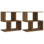 Bedside Cabinets 2 pcs Brown Oak 50x30x51.5cm Engineered Wood