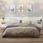 Wall Mounted Bedside Cabinets 2 pcs White - Geile