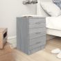 Bedside Cabinets 2 pcs Grey Sonoma 38x35x56cm Engineered Wood
