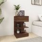 Bedside Cabinet Brown Oak 40x35x65cm Engineered Wood