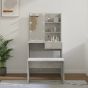 Dressing Table Set with LED Concrete Grey Engineered Wood - Juge