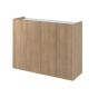 EASEVA Sideboard Cabinet Oak Scandi 126cm