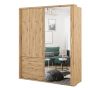 Artimas 22 - 2 Sliding Door Wardrobe with Drawers 180cm - Oak
