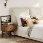CALEN Wooden Bedside Table - Smoked