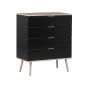 Black Chest of Drawers - SIMPLISTIC Medium Chest 4 Drawers