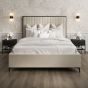 Kingsize Bed - BERK Fabric 5ft Bed Cream