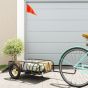 Bike Cargo Trailer Black 122x53x31 cm Iron