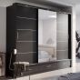 Artimas I Sliding Door Wardrobe 250cm - Black Matt