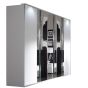 Divac 5 Door Mirrored Wardrobe - White