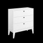 White Chest of Drawers - FOGGIA Large Chest 3 Drawers