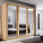 Artimas II Sliding Door Wardrobe 250cm - Oak Shetland