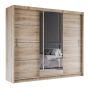 Broadland Sliding Door 250cm Mirror Wardrobe - Sonoma