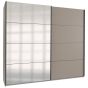 Sliding Wardrobe - ANVAST 2 Door Mirrored Wardrobe Grey 180cm
