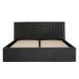 Super Kingsize Bed - BERI Ottoman 6ft Bed Black