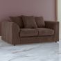 Desmond Jumbo Cord 2 Seater Scatterback Sofa - Chocolate Brown