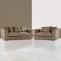 Desmond Jumbo Cord 3 Seater and 2 Seater Sofa Set - Coffee