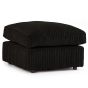 Desmond Jumbo Cord Upholstery Footstool - Black