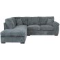 Corner Sofa CORDURA Jumbo Cord Left Hand Facing Corner Sofa - Grey