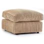Desmond Jumbo Cord Upholstery Footstool - Coffee
