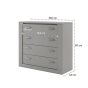 Oak Finish Chest of Drawers - INNISFAIL II Medium Chest 4 Drawers