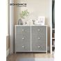Grey Chest of Drawers - ARUN Medium Chest 6 Drawers Double Chest