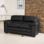 2 Seater Sofa - LEVRANO Leather Sofa - Grey