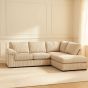 Corner Sofa - LARGE AMALFI Full Back Jumbo Cord Right Hand Cream