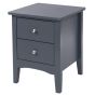 Como 2 Petite Drawer Bedside Cabinet - Blue
