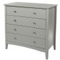 Grey Chest of Drawers - CASCAIS Medium Chest  4 Drawers