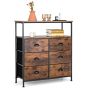Oak Finish Chest of Drawers - GARSTANG Medium Chest 6 Drawers