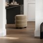 ENA Velvet Footstool - Mole